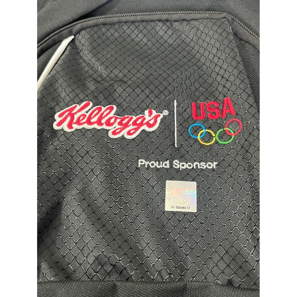 Kelloggs Backpack Black Team USA Olympics Tony The Tiger Laptop Compartment